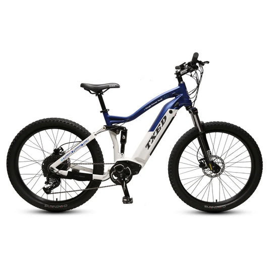 TXED 750W BAFANG Electric Mountain Bike, 48V High-Speed E-MTB, 9-Speed Suspension
