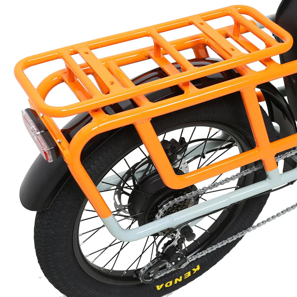 TXED Dual Battery Electric Cargo Bike: Long Range, Family-Friendly, 7-Speed, 250W