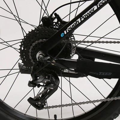 TXED 750W BAFANG Electric Mountain Bike, 48V High-Speed E-MTB, 9-Speed Suspension
